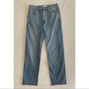 Abercrombie Medium Wash Ankle Straight Jeans